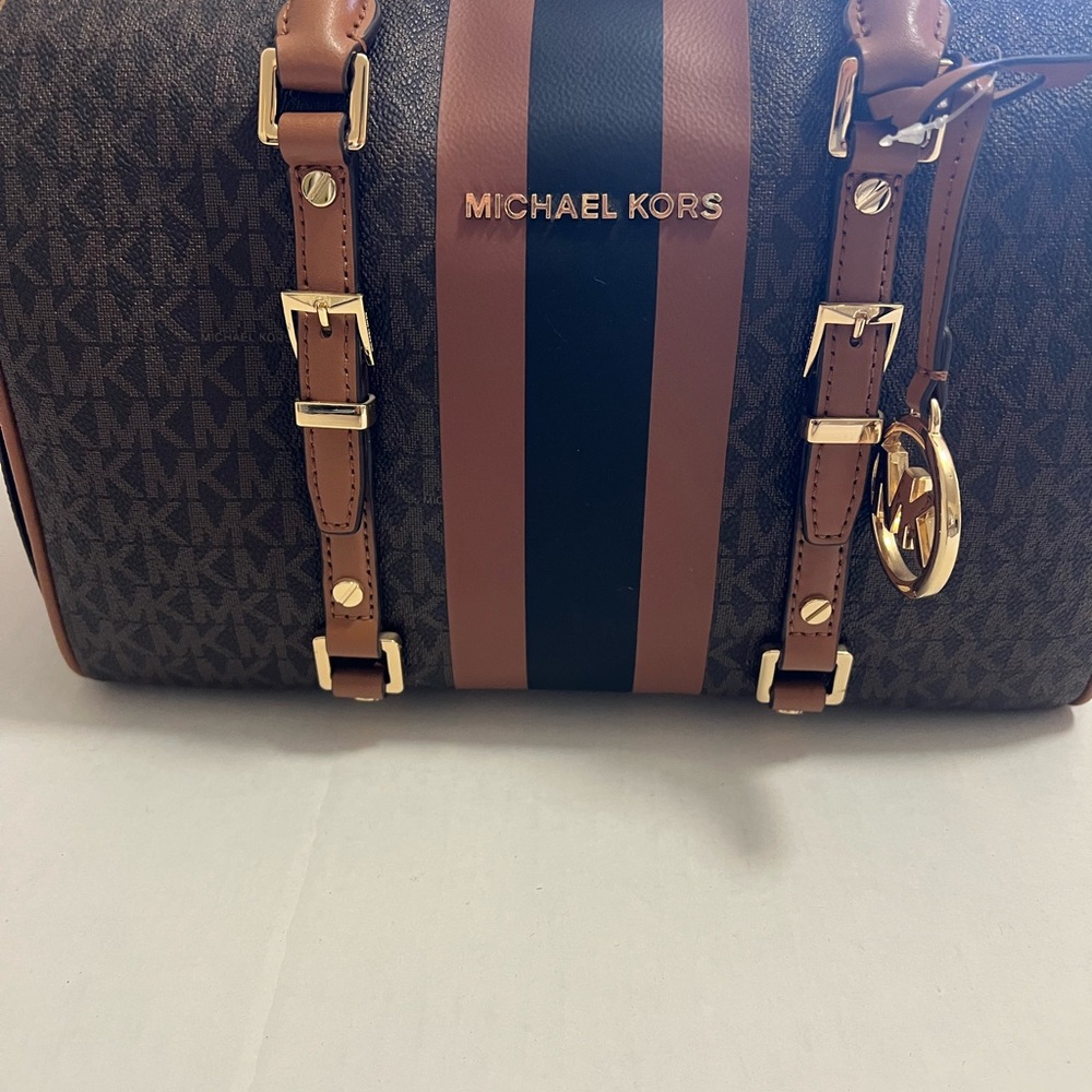 Michael Kors Brown and Black Crossbody Bag - Picture 2 of 15